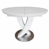 OPERA (Опера) MATT WHITE стіл розкладний 100-130 см